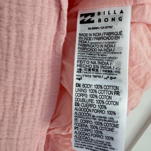 Billabong Spellbound Dress in Peachy Daze - Picture 6 of 9